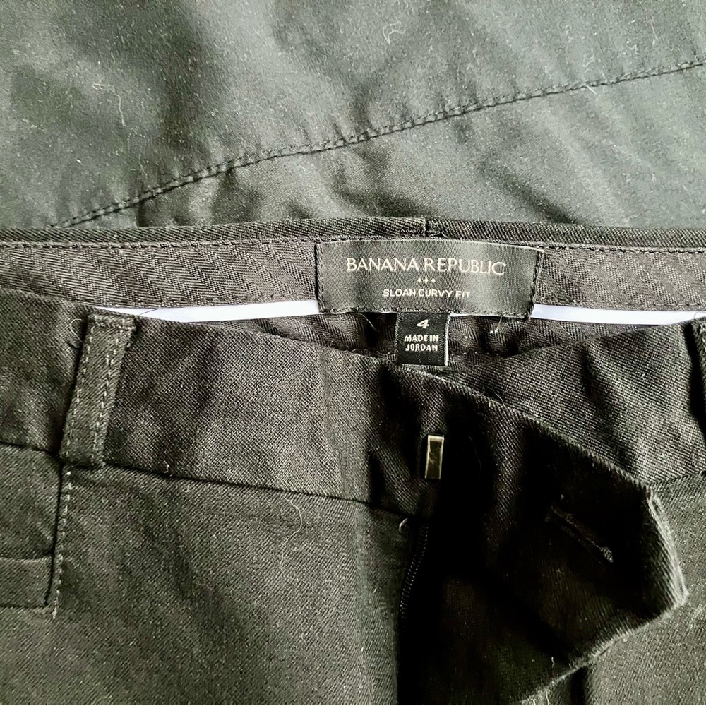 Banana Republic Sloan Curvy Fit Black Pants